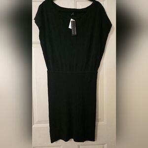 NWT Banana Republic black sweater dress - large petite